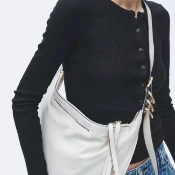 Rag & Bone White Leather Hobo Bag - Picture 13 of 13